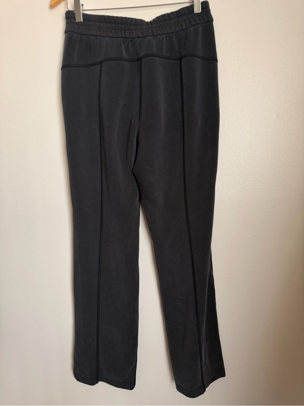Lululemon SoftStreme High Rise Pants Regular Washed Black Women Size 8 - Picture 7 of 9